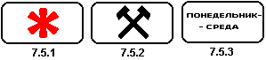 07 05 007. Знаки дополнительной информации.